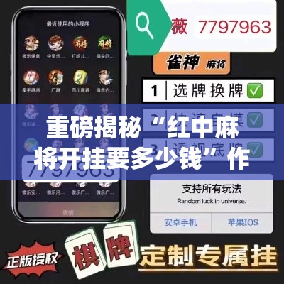 重磅揭秘“红中麻将开挂要多少钱”作弊挂(辅助外挂+