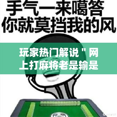 玩家热门解说＂网上打麻将老是输是什么原因”(原来确实是有插件)