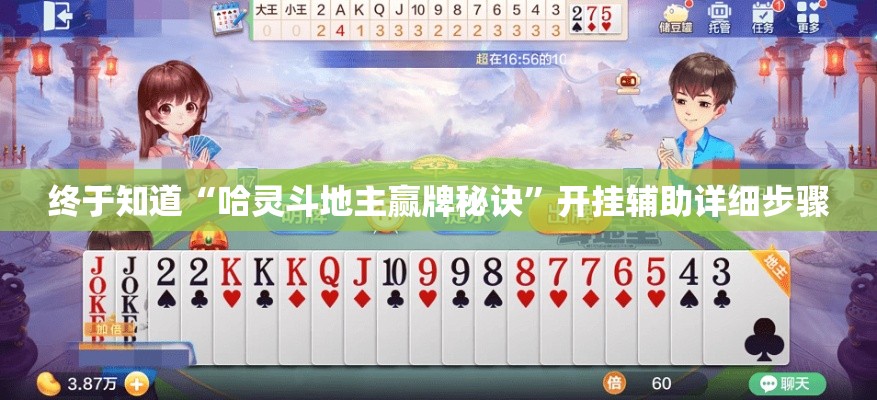 终于知道“哈灵斗地主赢牌秘诀”开挂辅助详细步骤