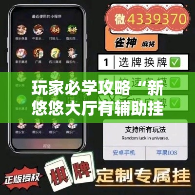 玩家必学攻略“新悠悠大厅有辅助挂	”实测确实有挂