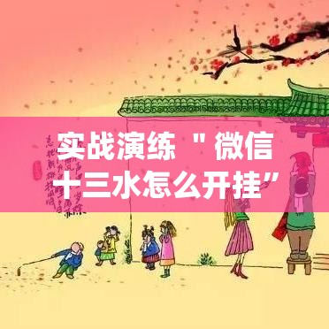 实战演练 ＂微信十三水怎么开挂”(透视)开挂详细教程