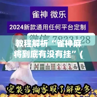 教程解析“雀神麻将到底有没有挂”(透视挂)最新辅助详细教程
