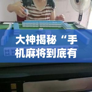 大神揭秘“手机麻将到底有没有挂”开挂(透视)辅助教程