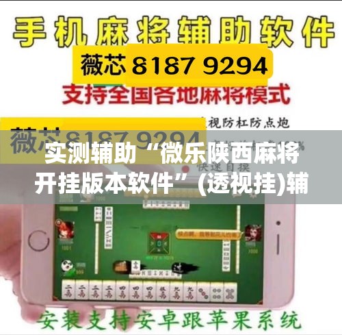 实测辅助“微乐陕西麻将开挂版本软件”(透视挂)辅助透视教程