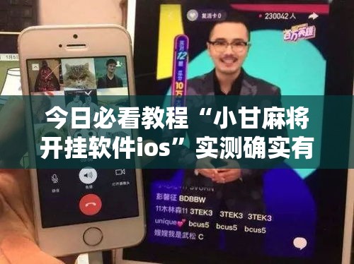 今日必看教程“小甘麻将开挂软件ios”实测确实有挂