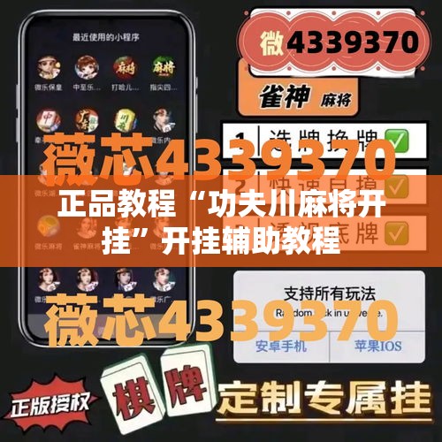 正品教程“功夫川麻将开挂”开挂辅助教程