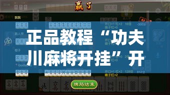 正品教程“功夫川麻将开挂”开挂辅助教程
