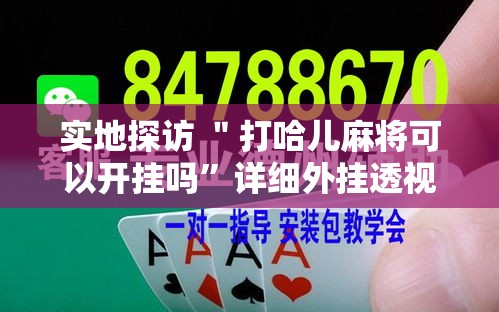 实地探访 ＂打哈儿麻将可以开挂吗”详细外挂透视辅助软件教程