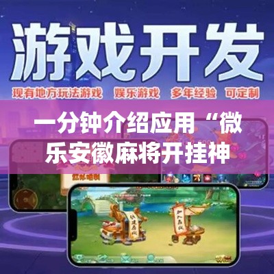 一分钟介绍应用“微乐安徽麻将开挂神器”(详细辅助脚本)
