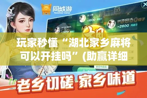 玩家秒懂“湖北家乡麻将可以开挂吗”(助赢详细开挂教程)