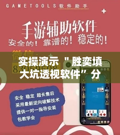 实操演示 ＂胜奕填大坑透视软件”分享用挂教程