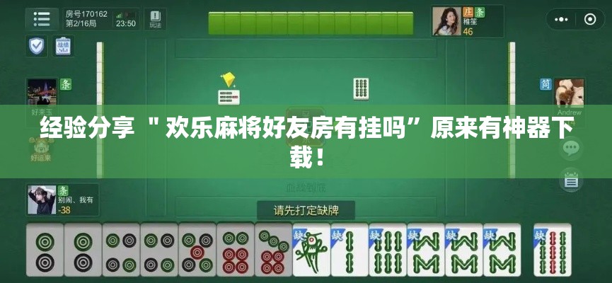 经验分享 ＂欢乐麻将好友房有挂吗”原来有神器下载！