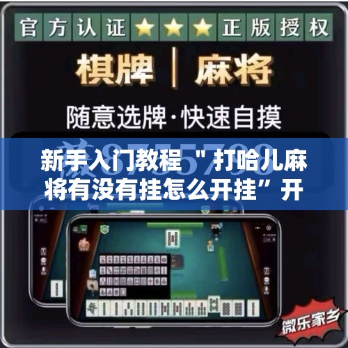 新手入门教程 ＂打哈儿麻将有没有挂怎么开挂”开挂辅助脚本+详细开挂安装教程