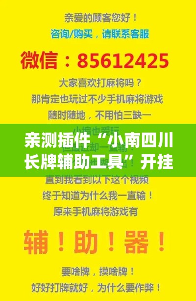 亲测插件“小南四川长牌辅助工具”开挂(透视)辅助教程