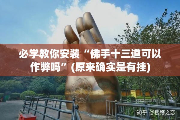 必学教你安装“佛手十三道可以作弊吗”(原来确实是有挂)
