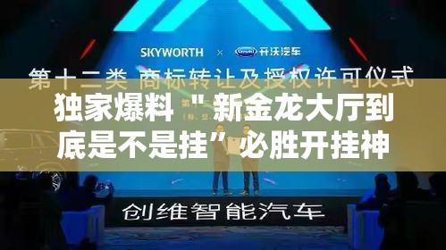 独家爆料 ＂新金龙大厅到底是不是挂”必胜开挂神器